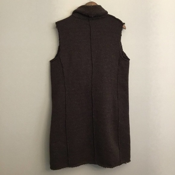 Daniel Cremieux Long Draped Open Front Vest Wool Blend Size L NWT - Picture 3 of 10